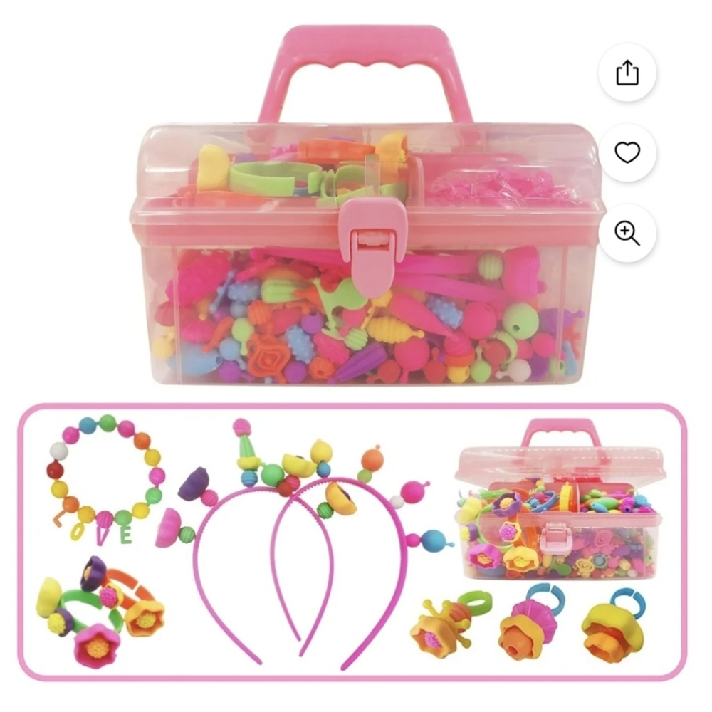 🦋 Popper Style Beads, DIY Jewelry Kit